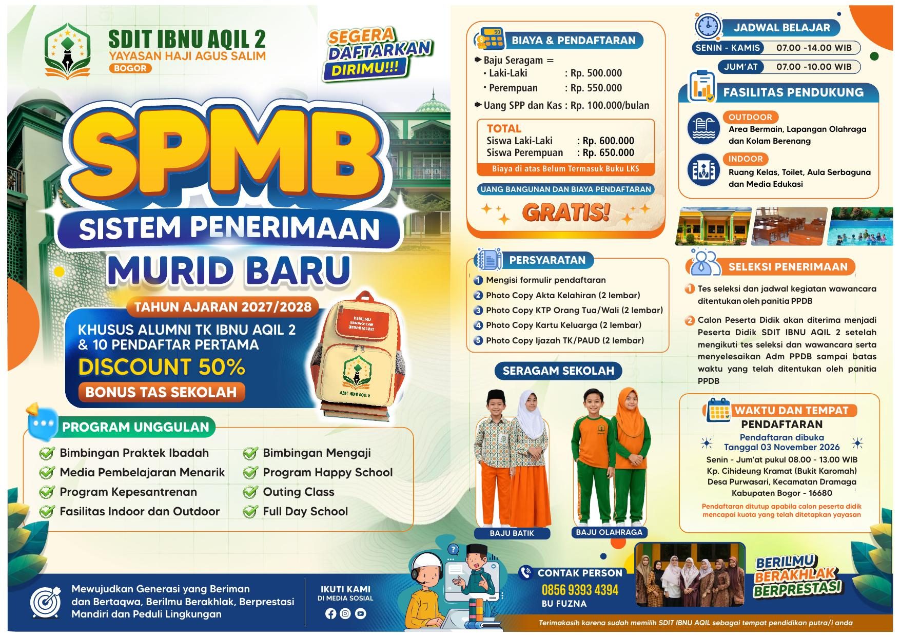Brosur SDIT Ibnu Aqil 2 lengkap