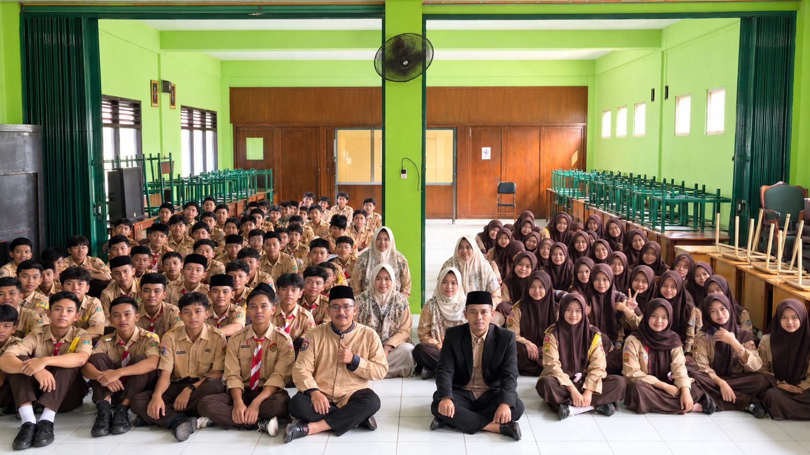 Foto bersama kegiatan Pramuka